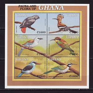 Гана, 2000, Птицы, лист